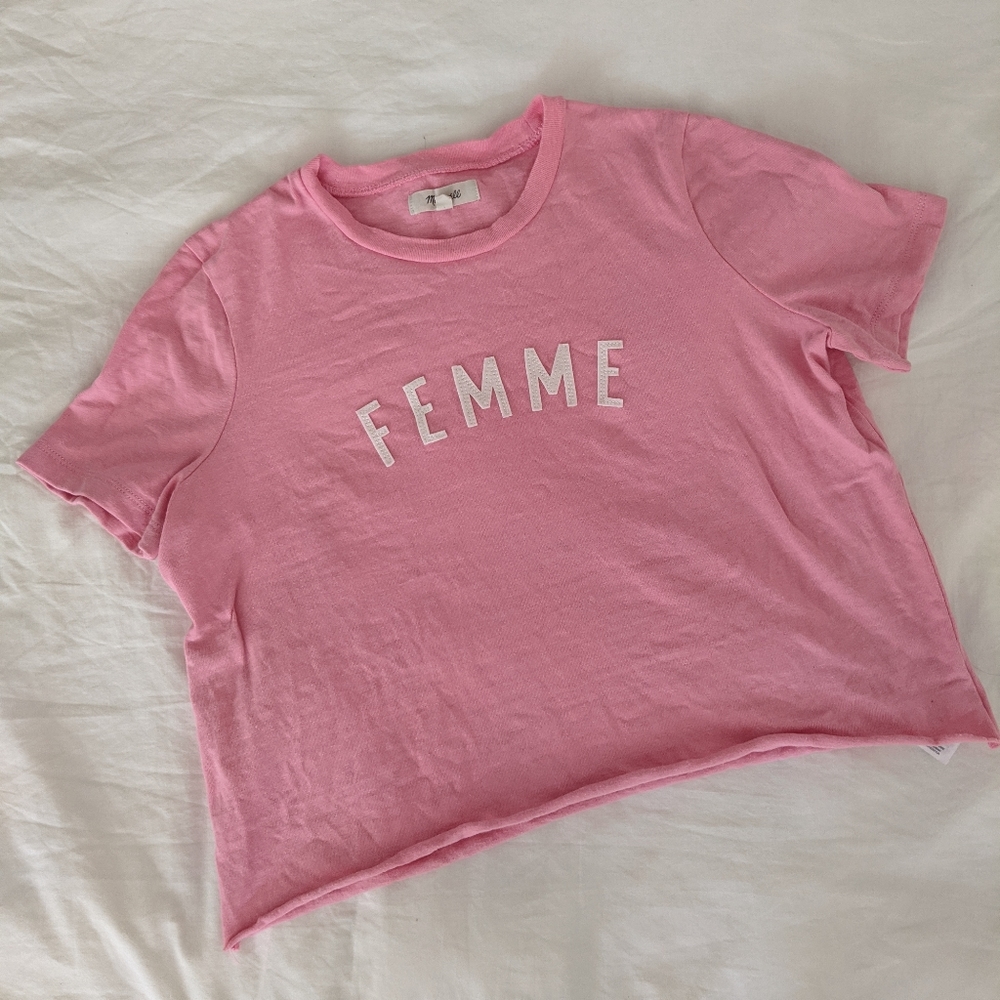 Madewell cropped tshirt